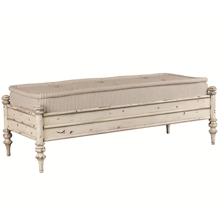 Baby Day Bed Bench with Hand-Tied French Mattress